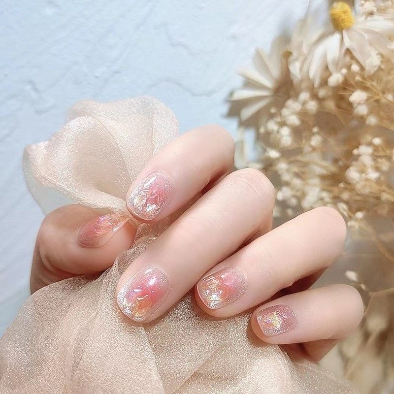 2026年新款儿童美甲穿戴甲感短款小灯泡温精灵24片假指甲贴片,彩妆/香水/美妆工具,美甲工具,淘宝优惠券,粉丝福利购,淘宝优惠卷