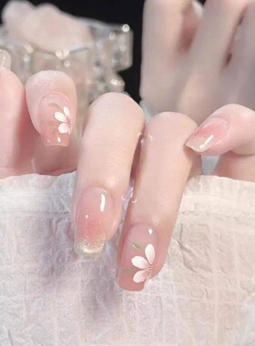 手工桃花姬猫眼美甲贴片
