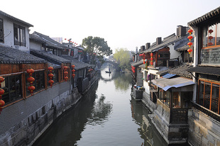 江南水乡西塘古镇朱家角海报制作客厅房间寝室装 饰贴画挂画7523