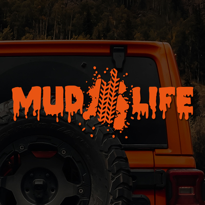 “MUDLIFE”越野车身车窗贴纸