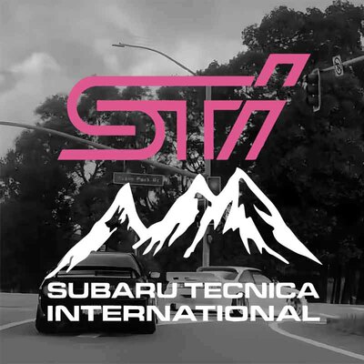 斯巴鲁雪山防水车身贴易撕潮流贴