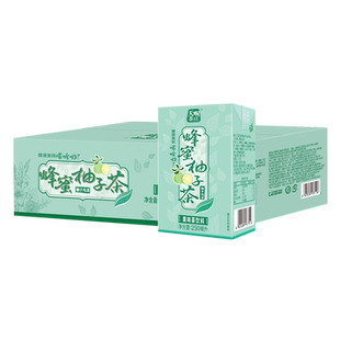 天喔蜂蜜柚子乌龙茶250ml*24盒 夏季水饮整箱果汁茶饮料