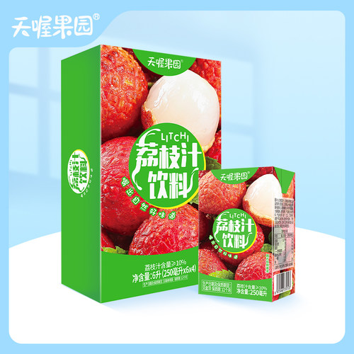 天喔荔枝汁风味果汁荔枝味250ml