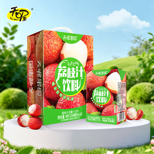 天喔荔枝汁风味果汁荔枝味250ml