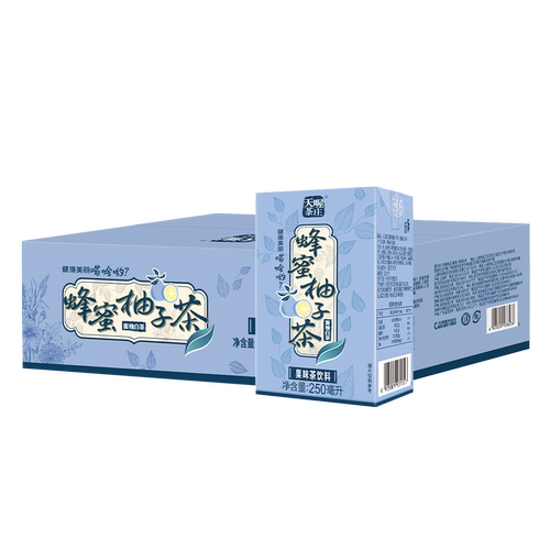 【天喔】蜂蜜柚子茶 蜜柚白茶250ml*24盒 夏季解腻果味茶饮料整箱