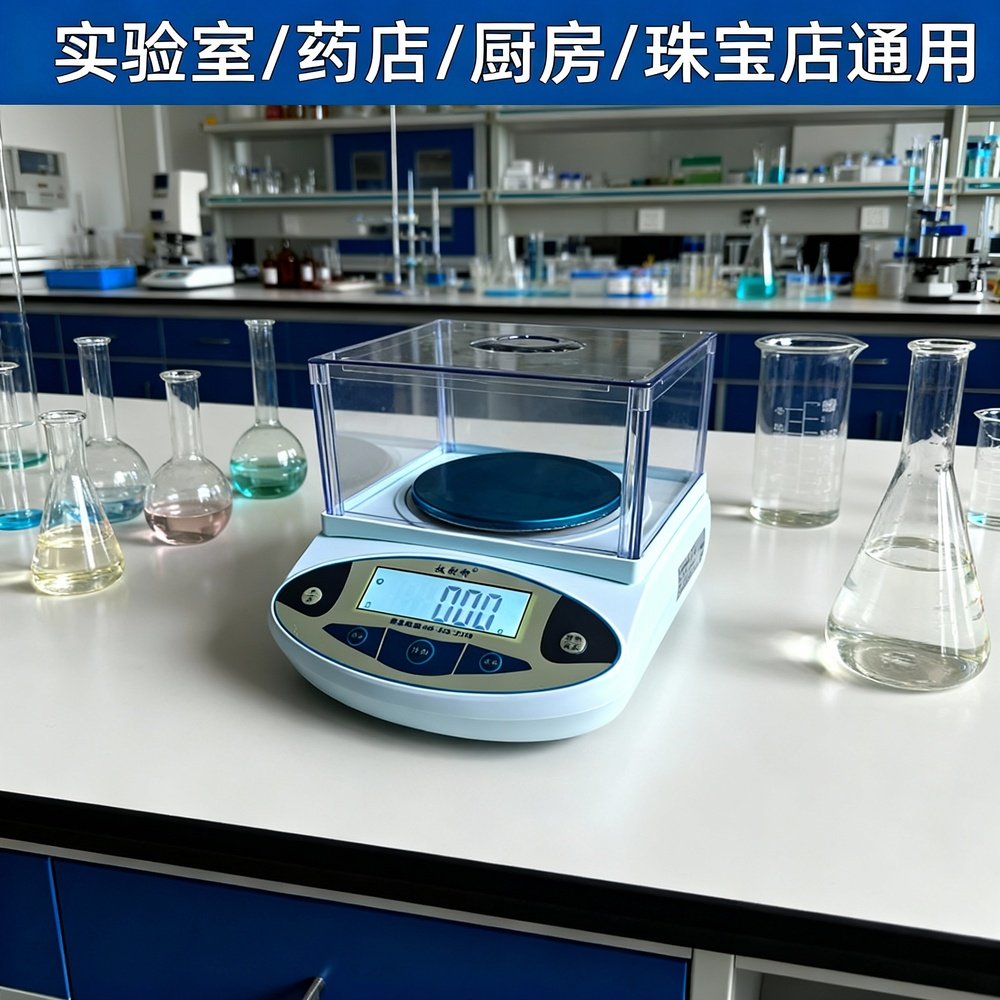 电子天平0.001克高精度黄金秤精准精密中药材实验室分析0.01克称