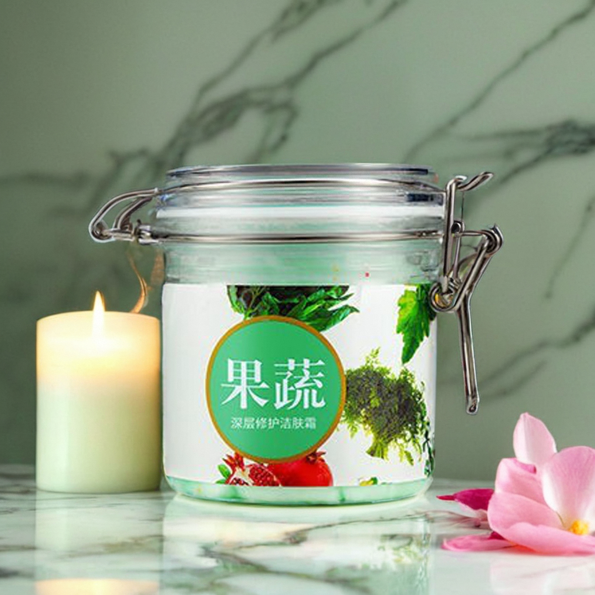 野菜深层清洁霜正品清洁毛孔罗美诗果蔬洁肤霜膏去污0506-15