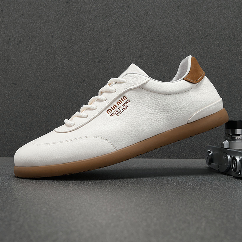 男鞋秋季2025新款真皮休闲鞋