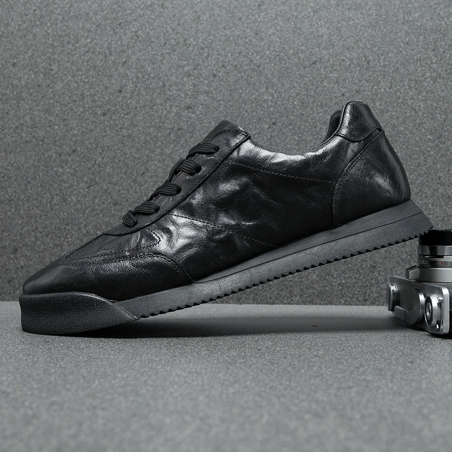 男鞋2025秋冬新款真皮男士休闲鞋