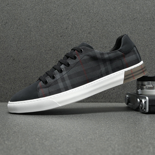 男舒适透气轻便帆布鞋 广州男鞋 百搭休闲鞋 时尚 男 20252025春夏新款