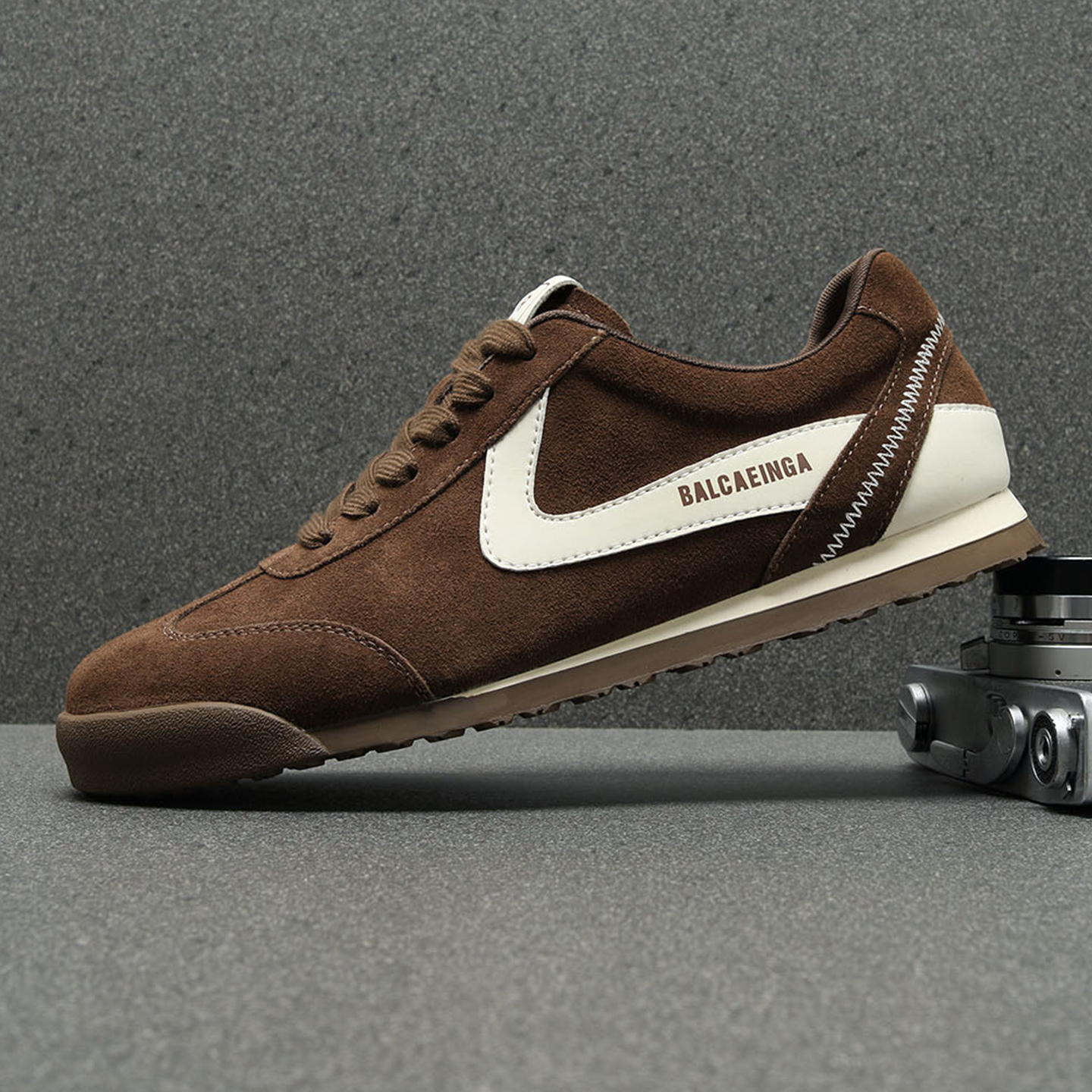 男鞋2025新款秋季牛反绒皮德训鞋