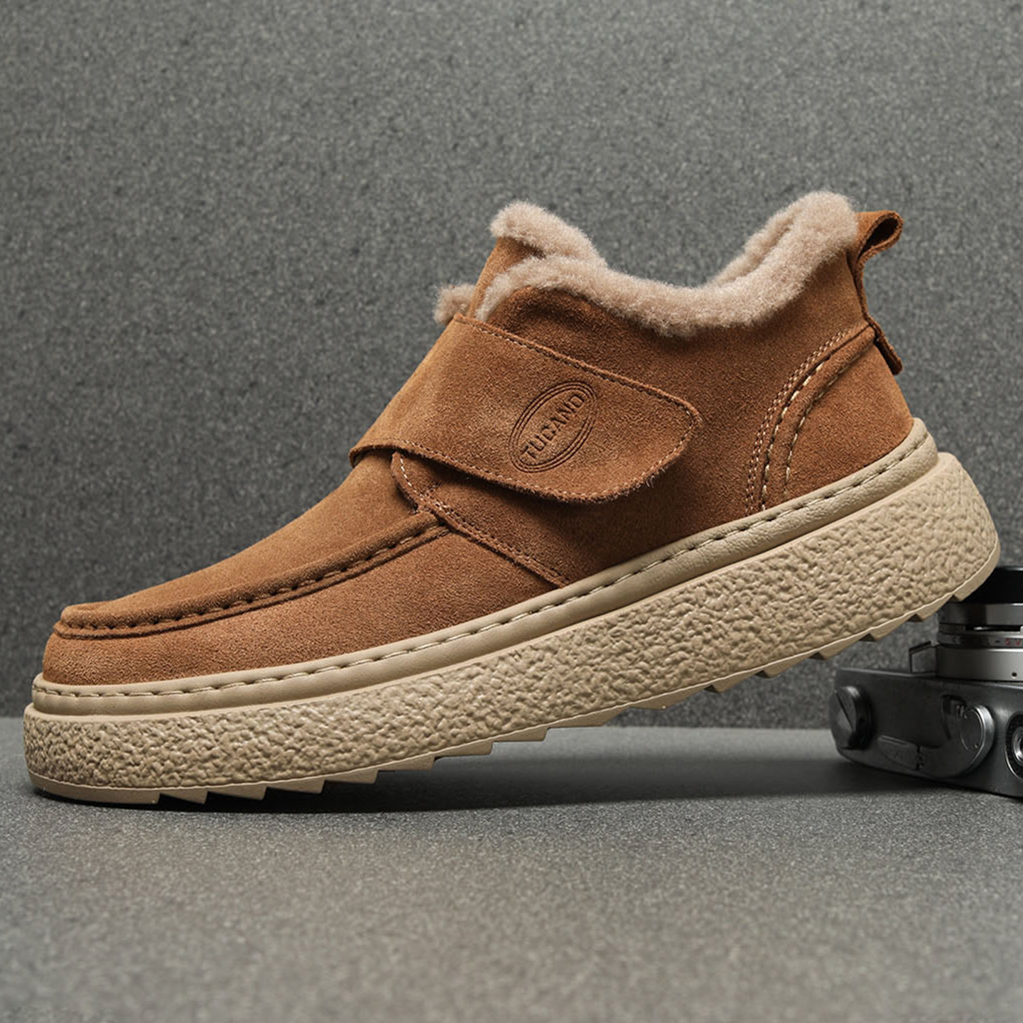 冬季男鞋2025新款加绒加厚棉鞋男