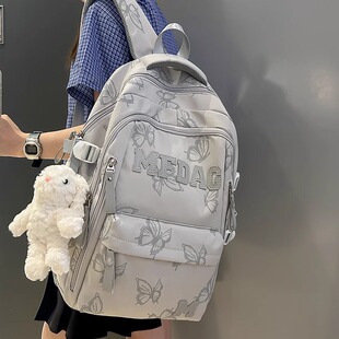 书包女高中大学生大容量休闲百搭旅行电脑背包初中生小学生双肩包