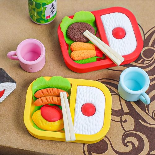 日本IWAKO可爱卡通动物造型食物橡皮 拆装创意儿童趣味玩具橡皮擦