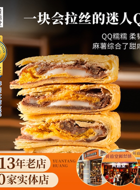 黄远堂简装台式3Q酥饼肉松麻薯咸蛋黄厦门伴手礼月饼年货礼盒