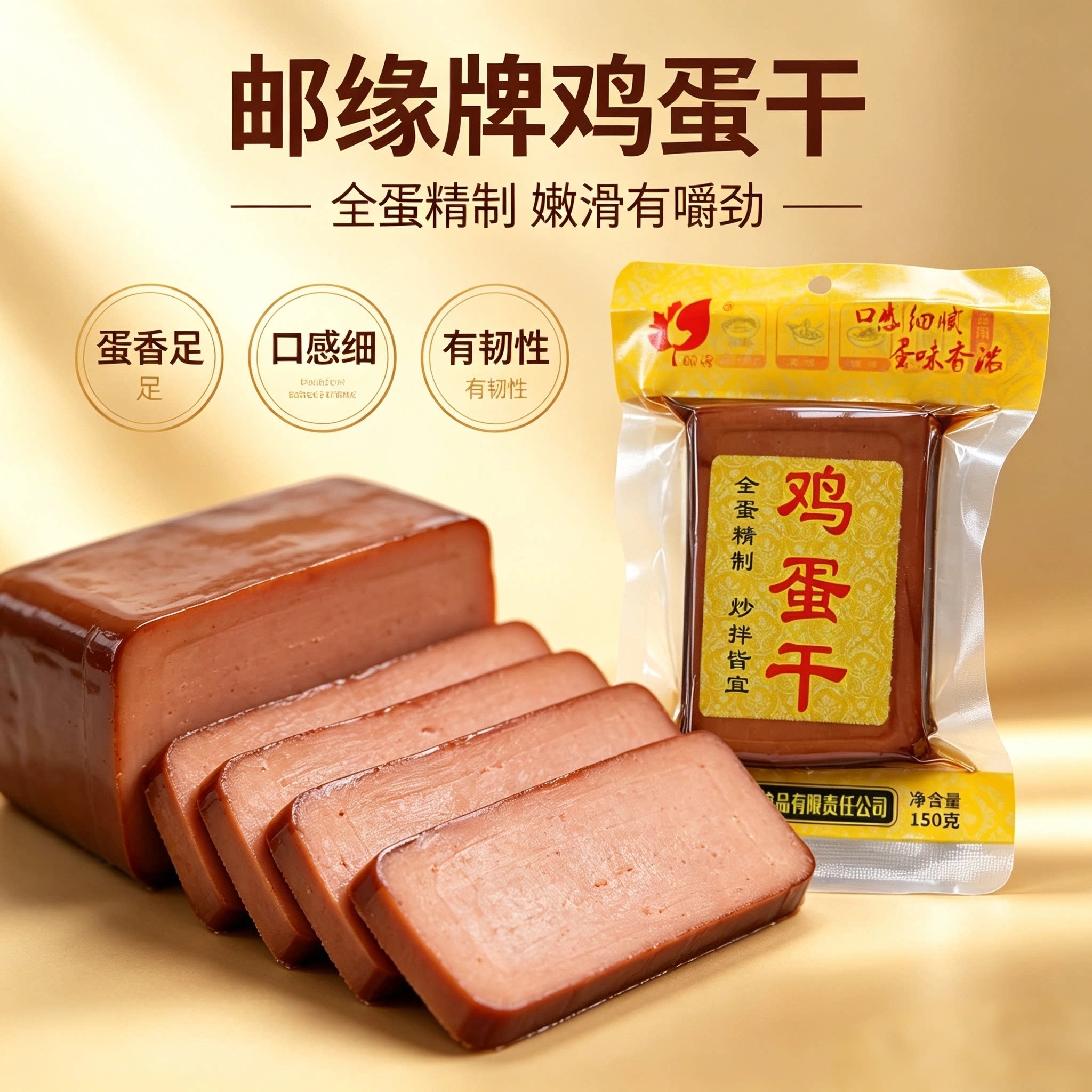 扬州高邮邮缘酱香味150克鸡蛋干豆腐干厂家直销散装多省包邮