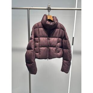 艾诺丝2025年冬季新款白鸭绒立领廓形羽绒服女宽松外套AR004143