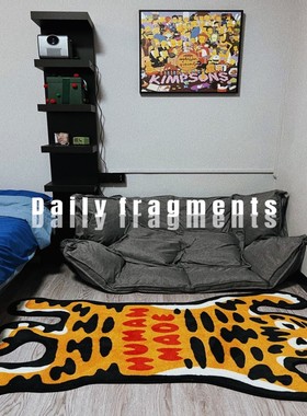 20AW Human Made Tiger Rug Large限定经典老虎虎皮图案居家地毯