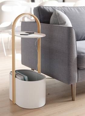 加拿大 Umbra Bellwood 小推车可移动边几收纳置物架北欧雨伞架