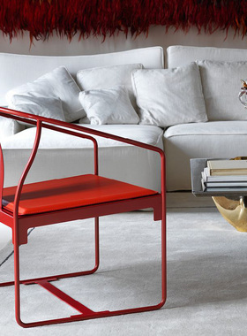 Driade 意大利进口 Mingx 创意扶手椅单椅靠背椅展厅酒店户外椅子