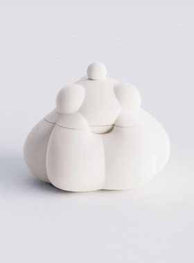 意大利Driade ACC Amelia抽象曲线陶瓷储物罐装饰罐