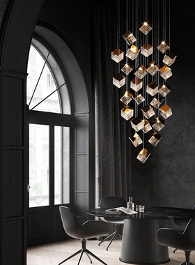 Bomma 捷克进口 Pyrite 吊灯卧室现代客厅餐桌吧台工作室水晶玻璃