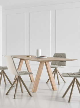 西班牙Viccarbe Trestle 长方形办公桌书房写字台书桌客厅桌子