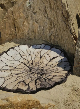 葡萄牙Abyss Orosei 爱比丝棉地垫脚踏垫可机洗 直径100cm A770