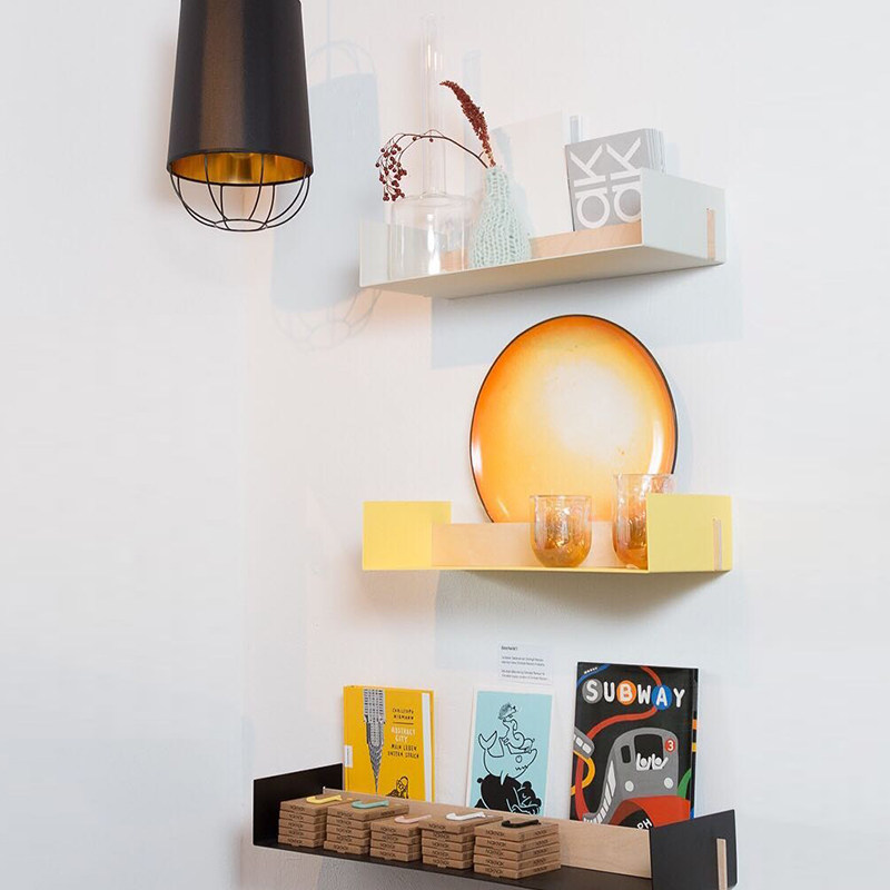 台湾naknakbeam木板墙上置物架