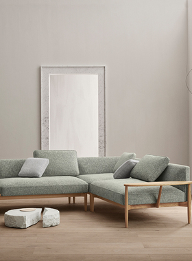 丹麦 Carl Hansen EOOS布艺沙发组合脚转角脚凳针织面料 可订制