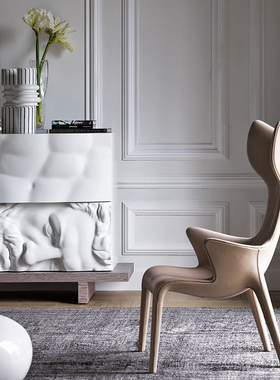 Driade 意大利进口 Lou 创意扶手椅单椅靠背椅展厅酒店沙发椅子