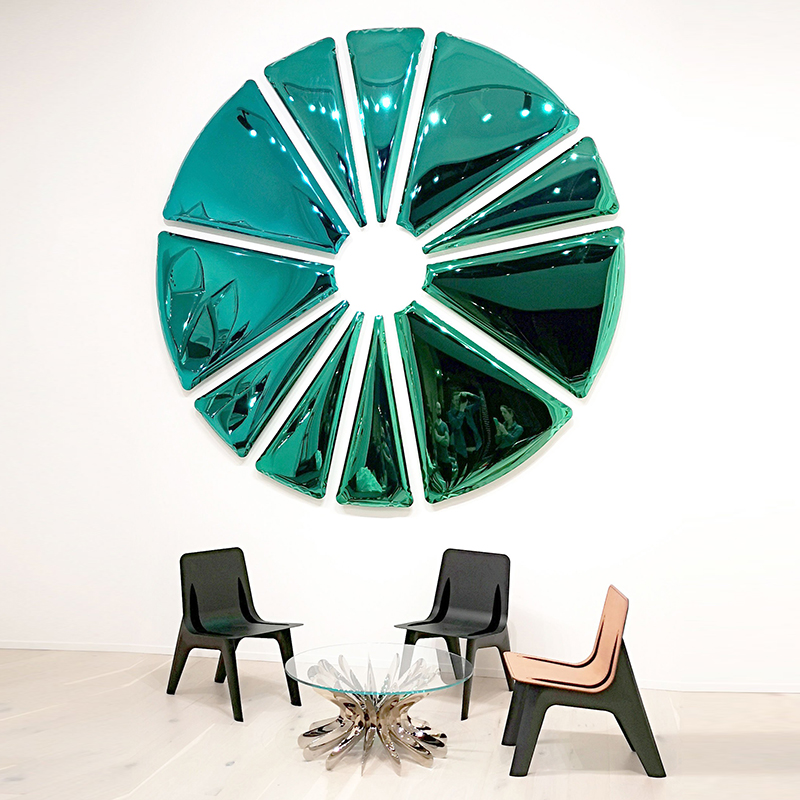 zieta波兰进口花瓣电镀穿衣镜