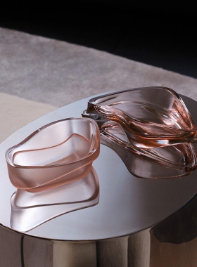 英国ZAHA HADID DESIGN Plex 系列收拾盒玻璃器皿零食盘摆件