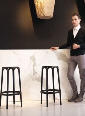 西班牙Vondom Brooklyn 吧椅办公吧凳庭院花园户外高脚椅 V65027