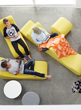 Verpan 丹麦进口 Welle 布艺靠背客厅双人展厅多种组合模块沙发