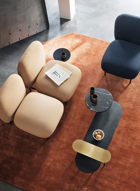 丹麦Tradition Isole组合沙发休闲客厅转角贵妃布艺椅子可订制