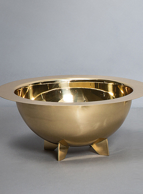 意大利Seletti Cosmic Diner 创意黄铜沙拉碗果盘果篮S10876 2023