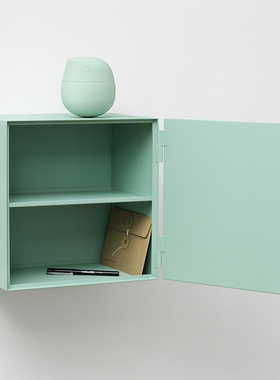 台湾NakNak Super Narrow 需打孔壁挂收纳盒杂物盒铁盒 2023