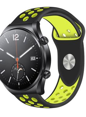 适用小米S1 pro手表表带 M2108W1/2106w1软胶运动时尚watchS2腕带