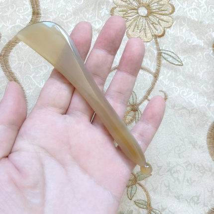 十多年老店精品白牛角加厚拔筋棒大眼刮经络铲美容院同款宜眼脸部