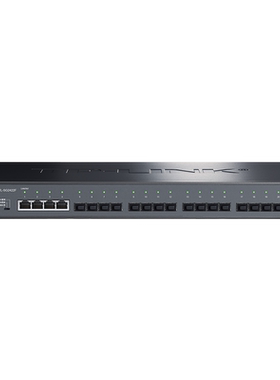 普联TP-LINK TL-SG2422F 全千兆Web网管光纤交换机 18SFP+4GE 18光4电 机架式1000M光纤分线分流器