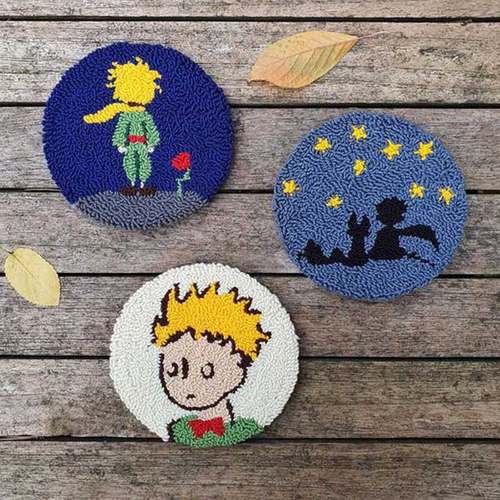 戳戳绣杯垫初学者diy材料包手工