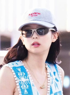 jennie金珍妮同款猫眼墨镜女款2025新款高级感圆脸韩版时尚太阳镜