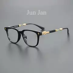 Yu Wenle's Same Style Eyeglass Frames for Men, Full Frame, Large Frame, Retro Eyeglass Frames for Women, Handmade Glasses for Nearsightedness, Personalized Anti-Blue Light