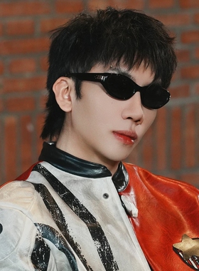 杨和苏同款墨镜男复古高级感凹造型嘻哈太阳眼镜新说唱rapper五哈