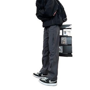 加长版高个子工装裤男秋季速干休闲登山裤子口袋拉链美式冲锋裤