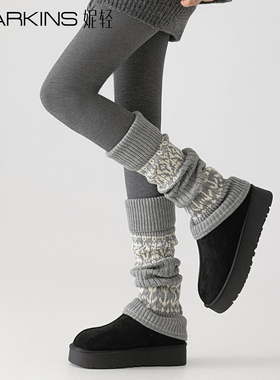 费尔岛袜套堆堆袜女秋冬季加厚搭配连裤袜雪地靴保暖复古小腿套