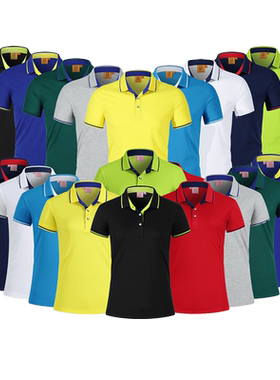 夏季定制T桖工作服装工衣印字logo定做DIY衣服班服广告文化POLO衫
