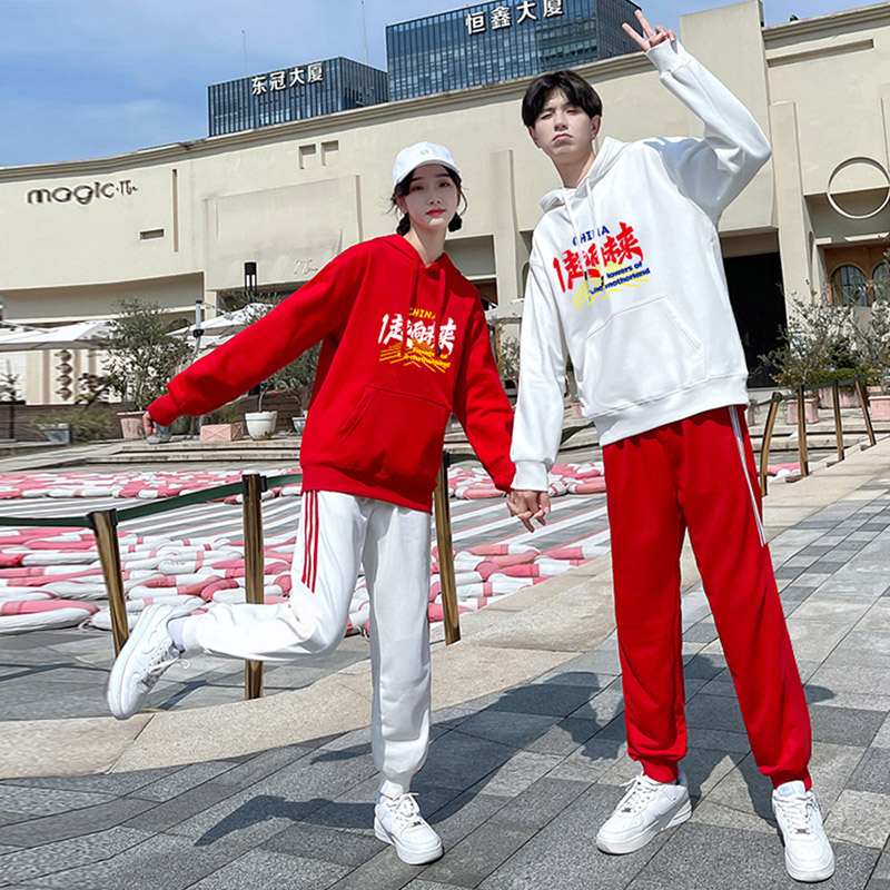 运动会班服连帽卫衣爵士舞套装男女学生啦啦队合唱毕业班服表演服