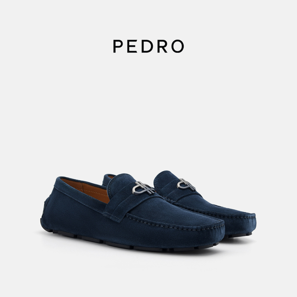PEDRO牛皮乐福鞋ICON系列男士绒面莫卡辛鞋PM1-65110305-1